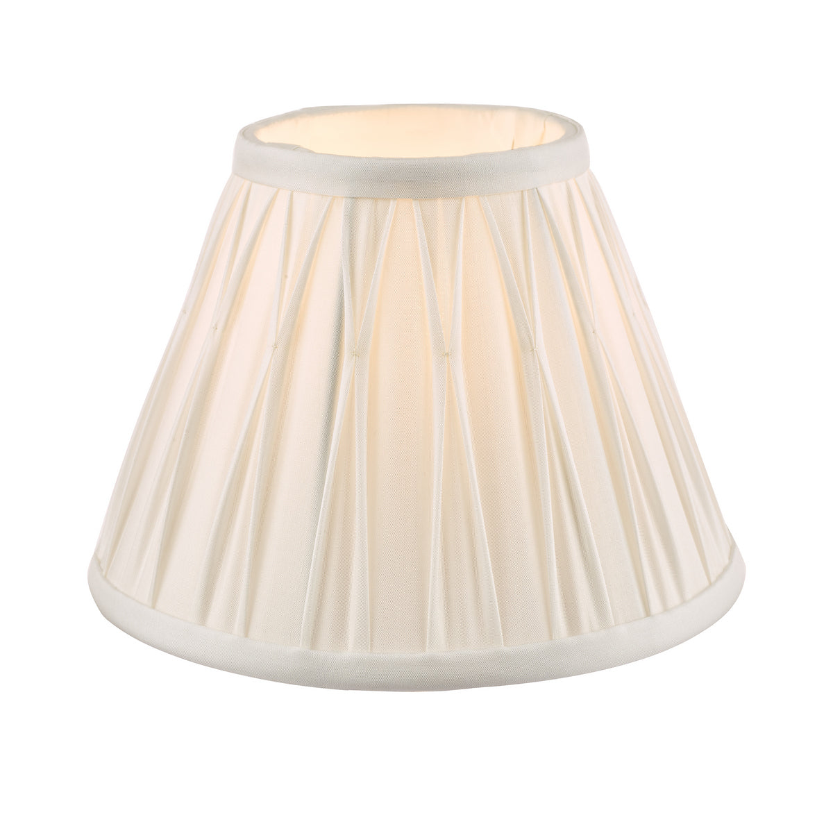 Laura Ashley Fenn Silk Empire Drum Shade White 20cm/8 inch