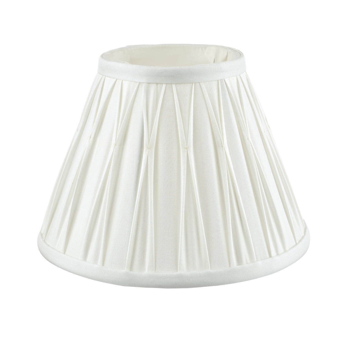 Laura Ashley Fenn Silk Empire Drum Shade White 20cm/8 inch