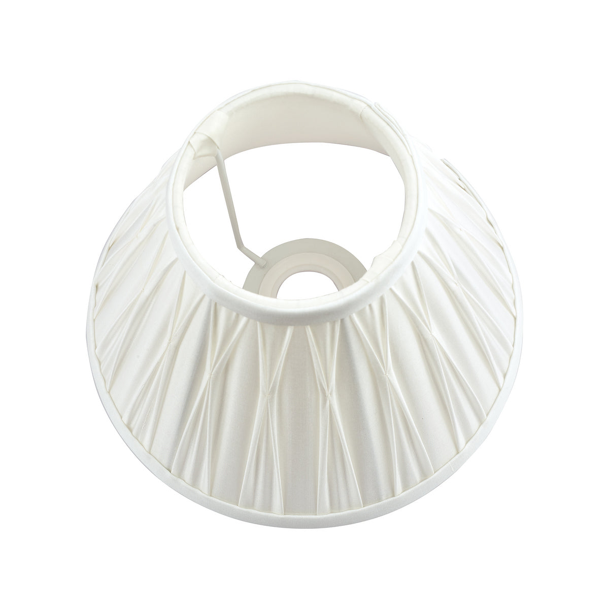 Laura Ashley Fenn Silk Empire Drum Shade White 20cm/8 inch