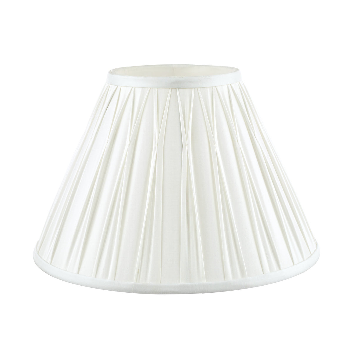 Laura Ashley Fenn Silk Empire Drum Shade White 25cm/10 inch