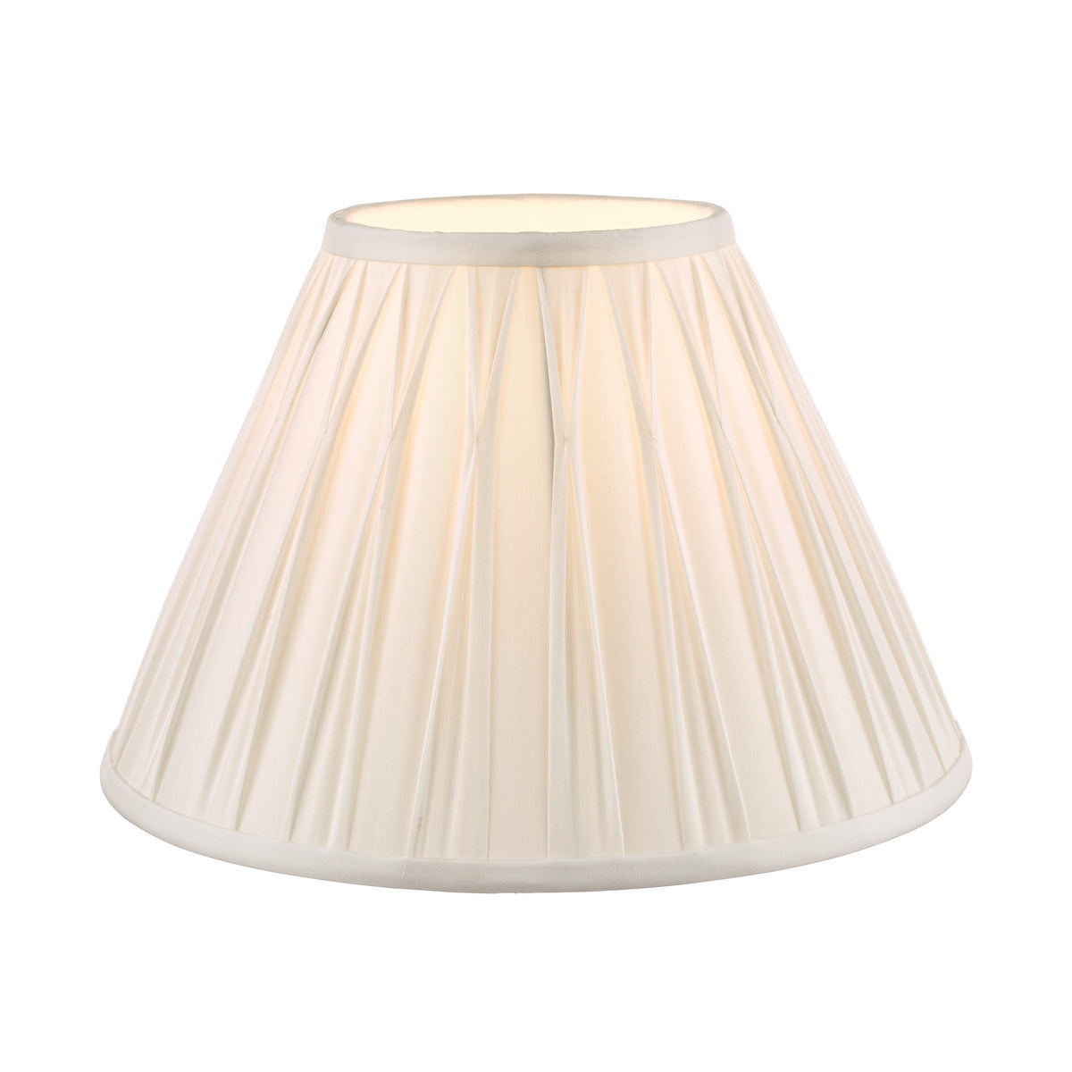 Laura Ashley Fenn Silk Empire Drum Shade White 35cm/14 inch
