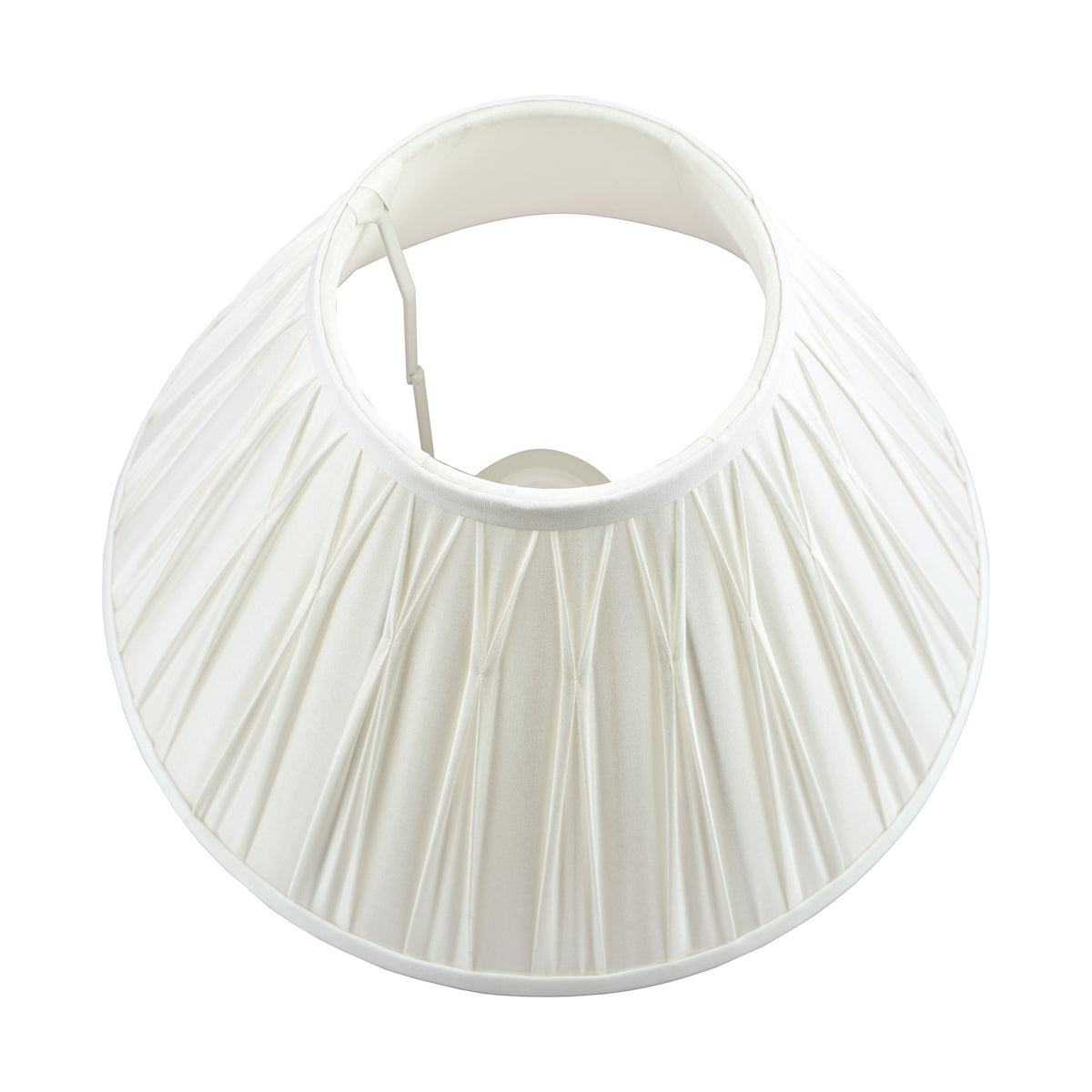 Laura Ashley Fenn Silk Empire Drum Shade White 35cm/14 inch