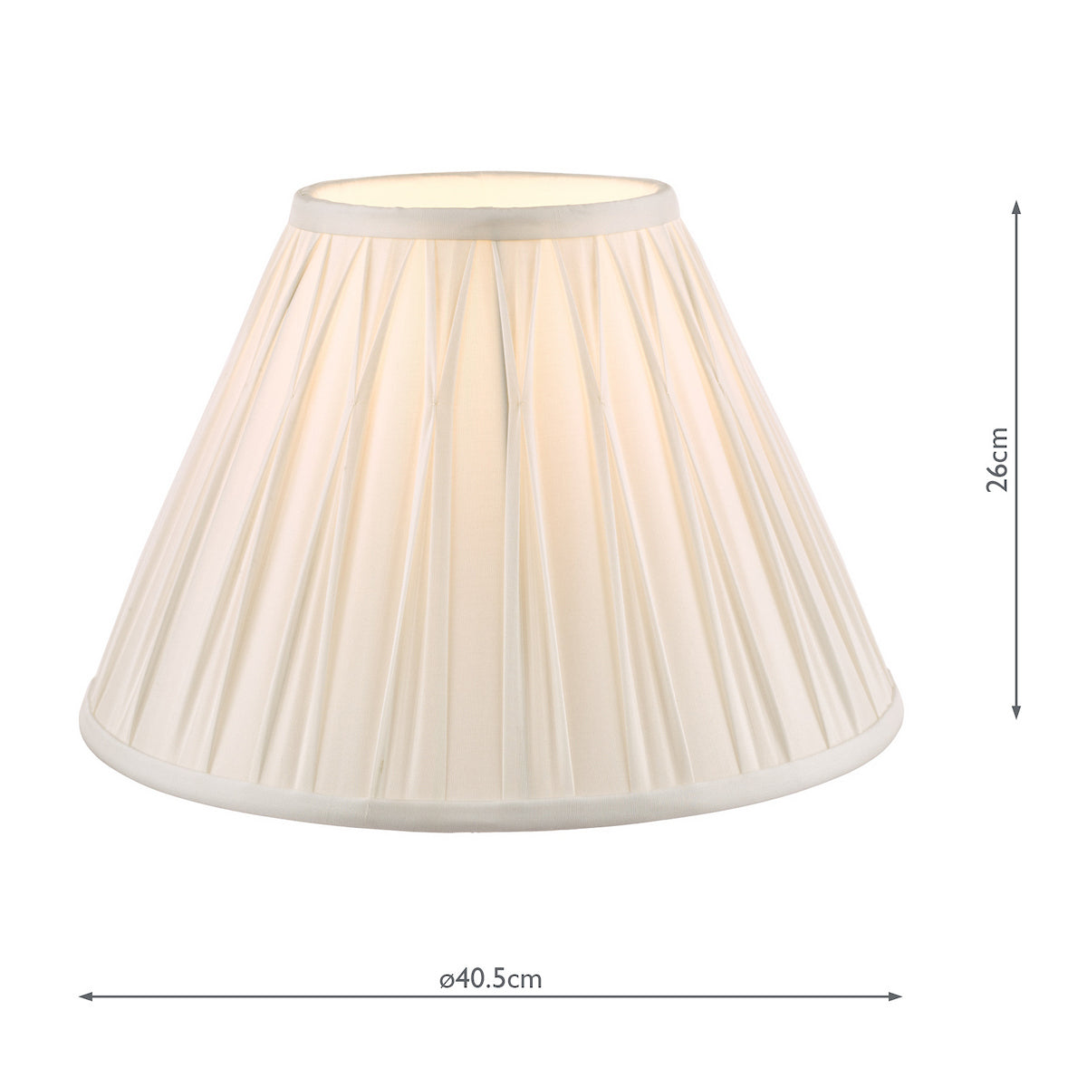 Laura Ashley Fenn Silk Empire Drum Shade White 40cm/16 inch