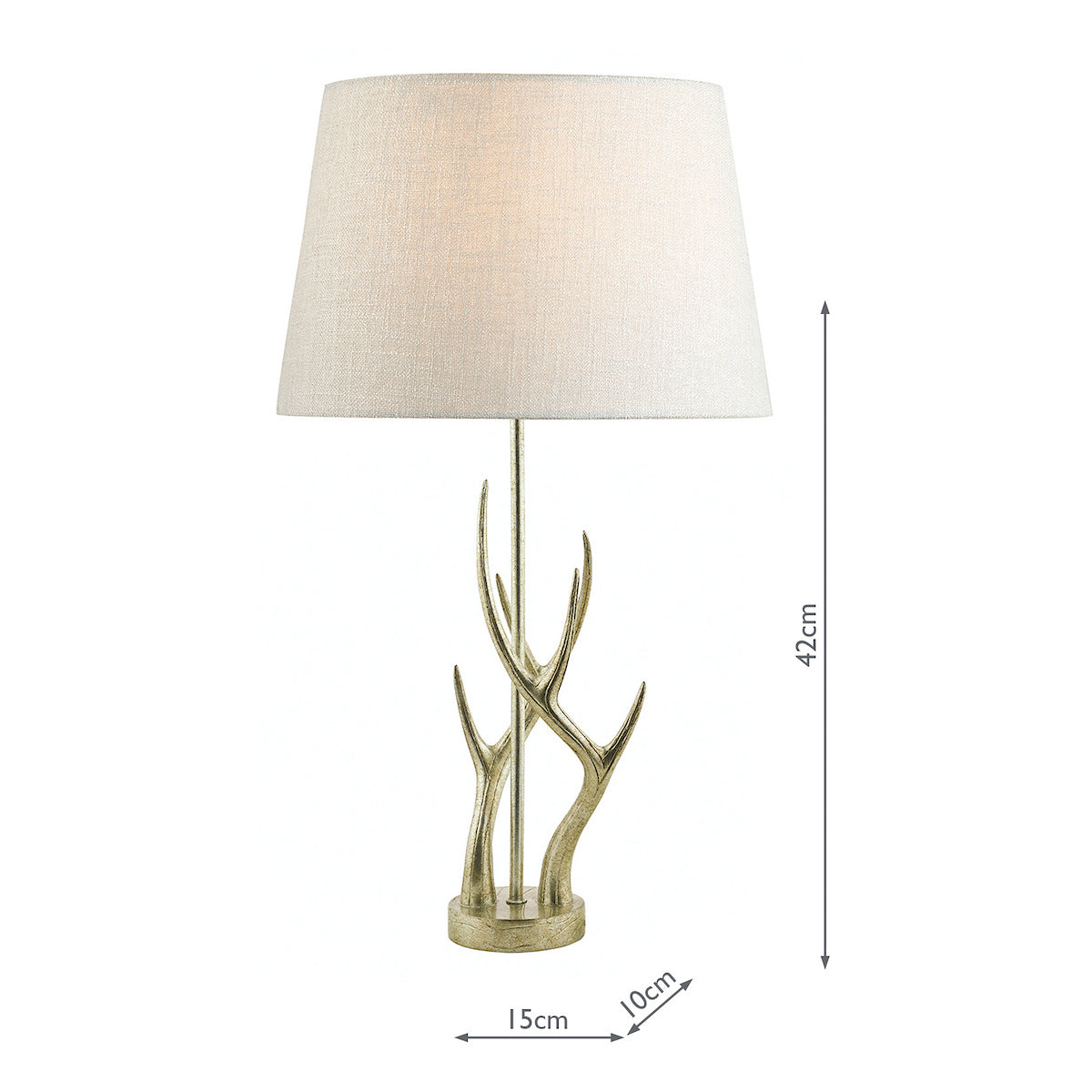 Laura Ashley Mulroy Antler Table Lamp Champagne Base Only