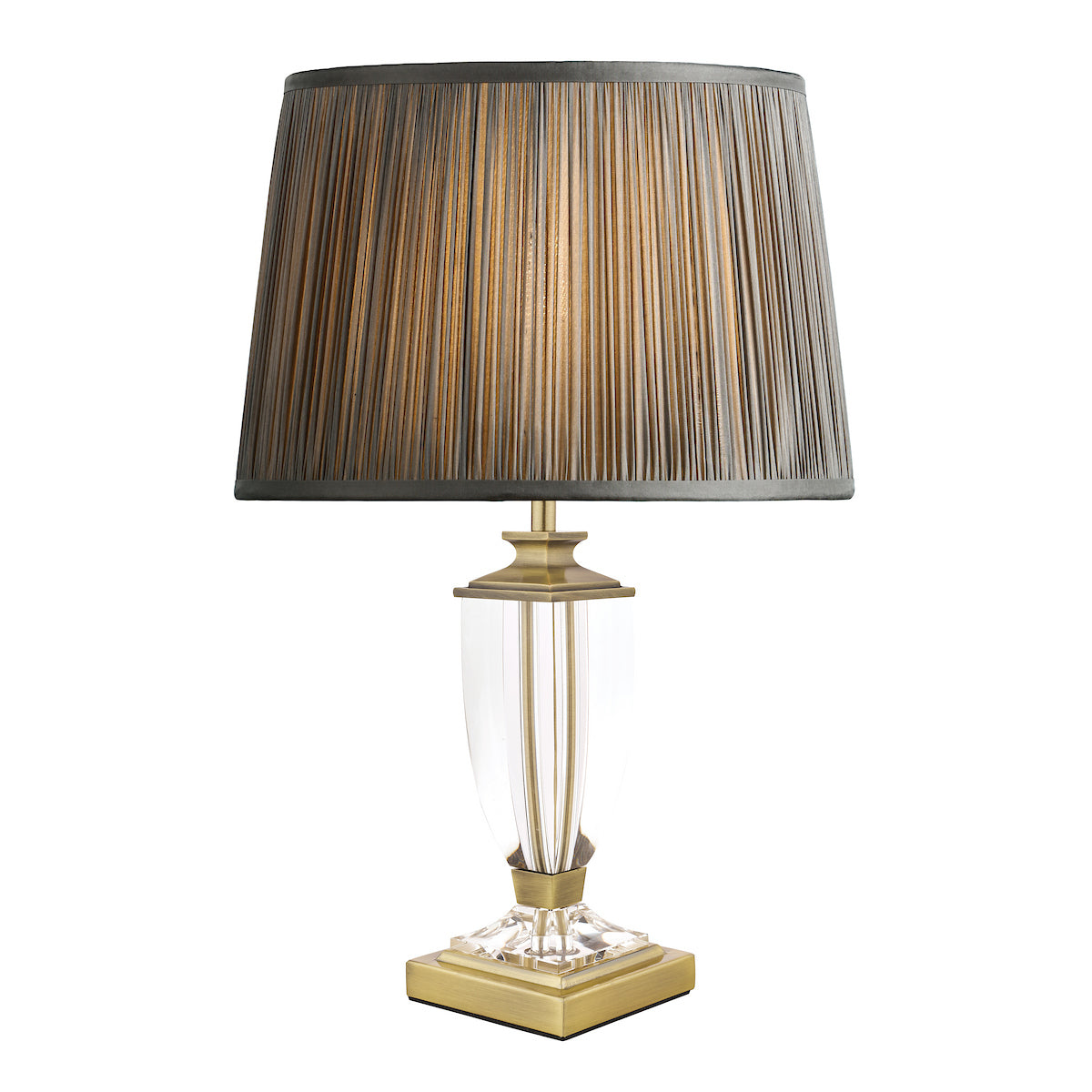 Laura Ashley Carson Small Table Lamp Antique Brass & Crystal Base Only
