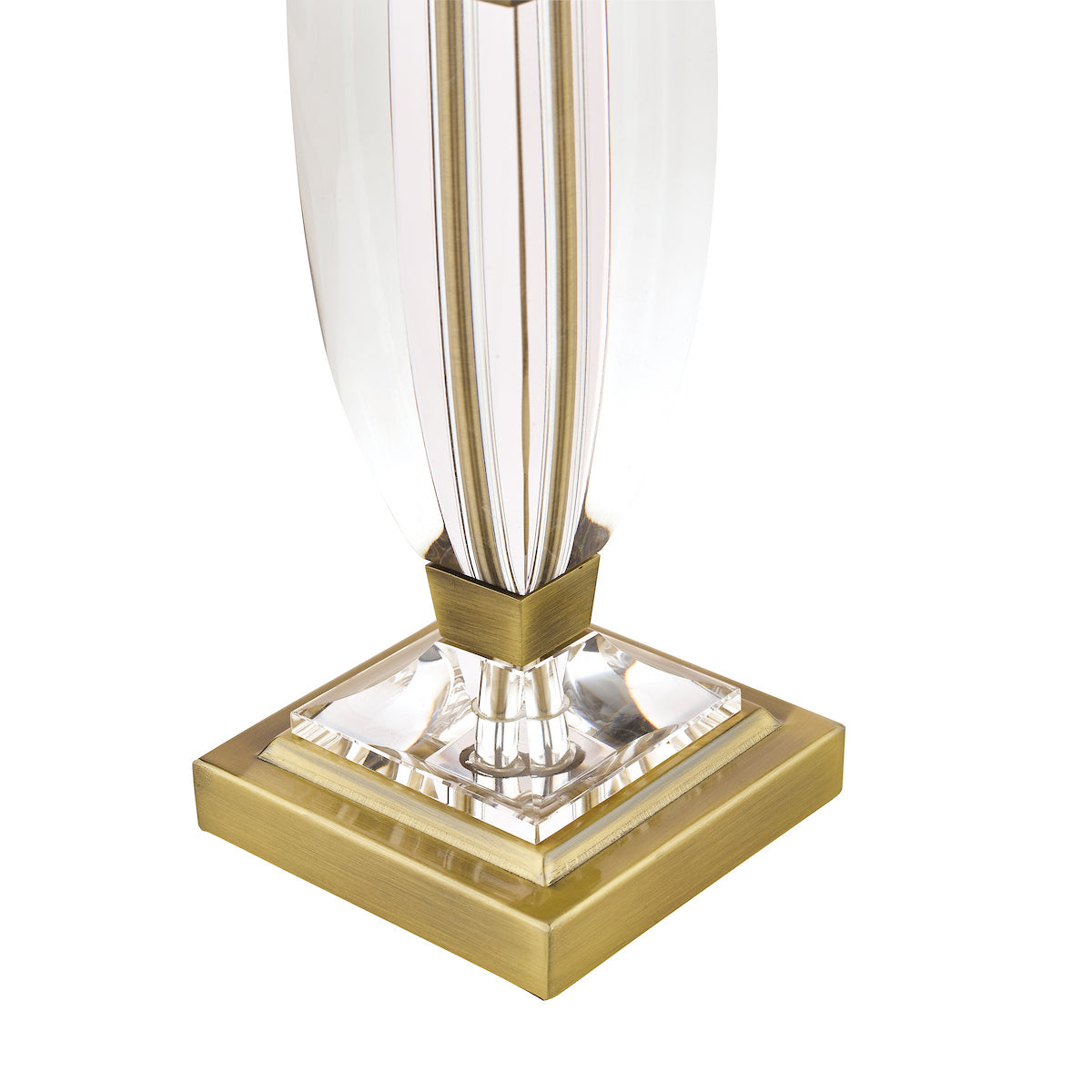 Laura Ashley Carson Small Table Lamp Antique Brass & Crystal Base Only