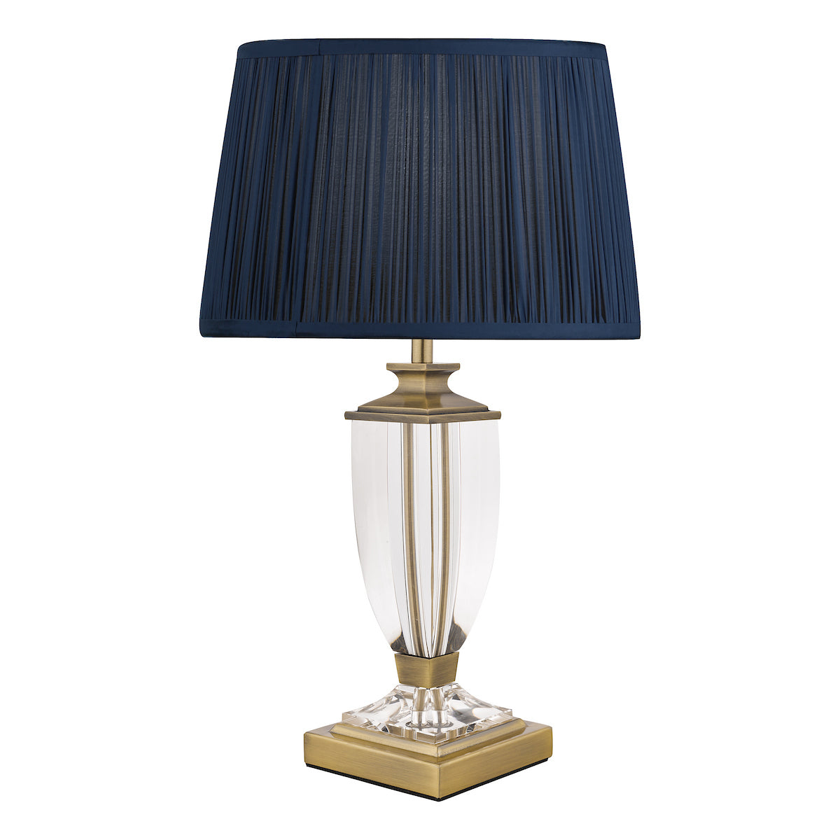 Laura Ashley Carson Small Table Lamp Antique Brass & Crystal Base Only