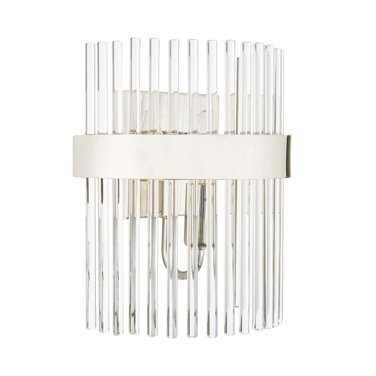 Laura Ashley Alexa Wall Light Polished Nickel Glass