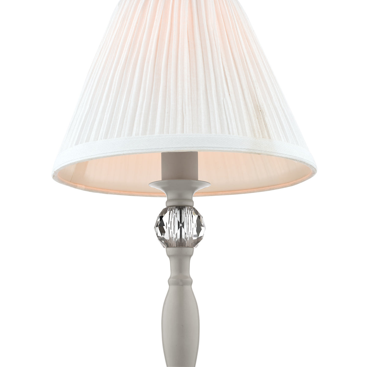 Laura Ashley Ellis Table Lamp Grey With Grey Shade