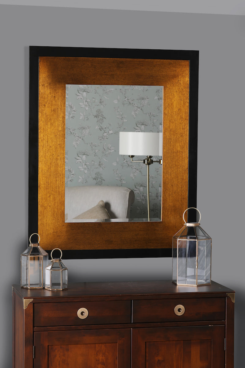 Rectangular Mirror Mottled Bronze