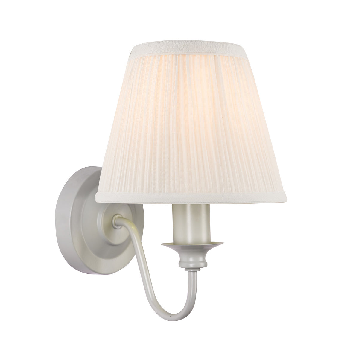 Laura Ashley Ellis Wall Light Grey With Shade
