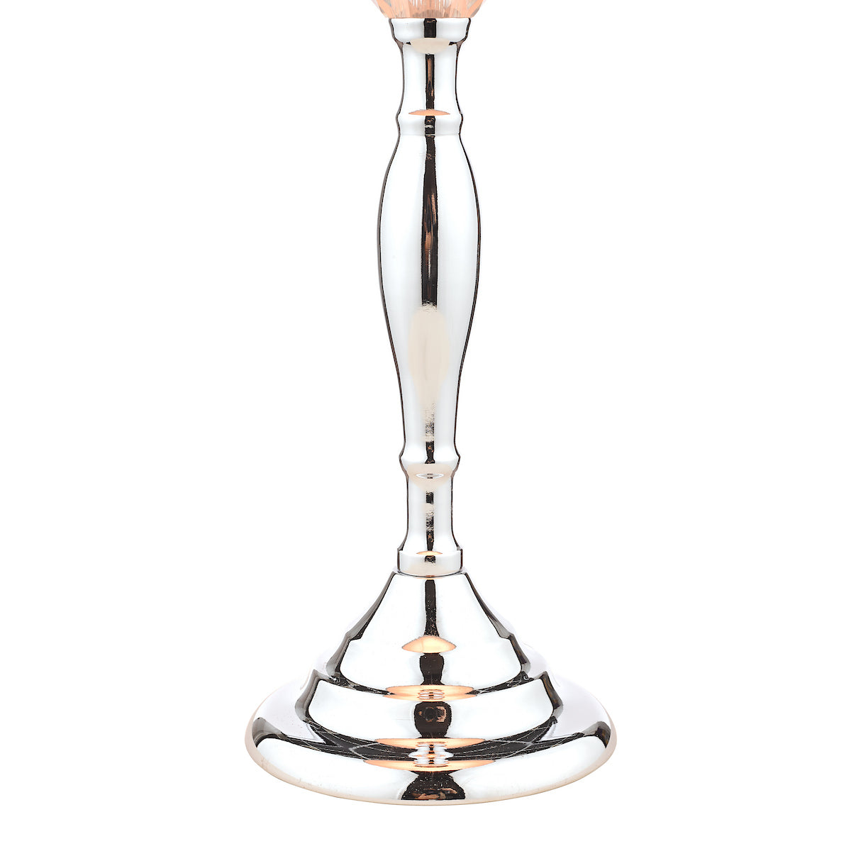 Laura Ashley Ellis Table Lamp Polished Chrome With Grey Shade