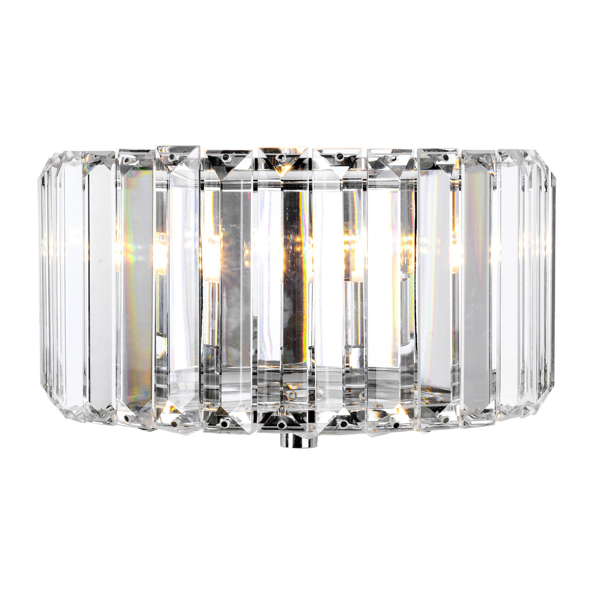 Laura Ashley Fernhurst Wall Light Polished Chrome Glass