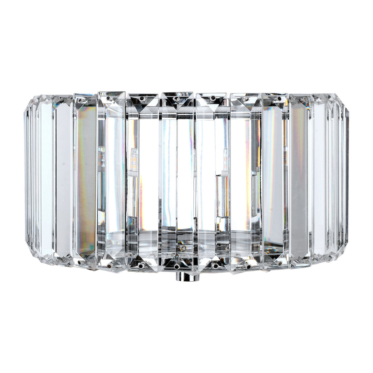 Laura Ashley Fernhurst Wall Light Polished Chrome Glass