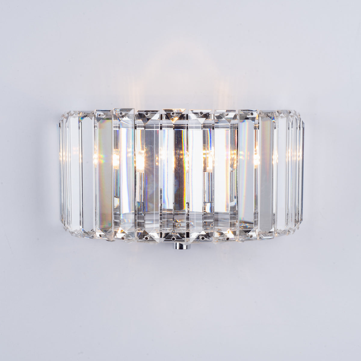 Laura Ashley Fernhurst Wall Light Polished Chrome Glass