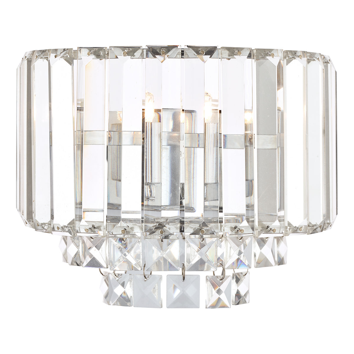 Laura Ashley Vienna Wall Light Polished Chrome Crystal