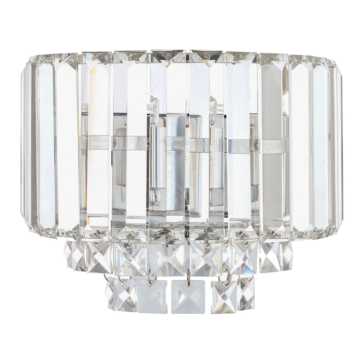 Laura Ashley Vienna Wall Light Polished Chrome Crystal