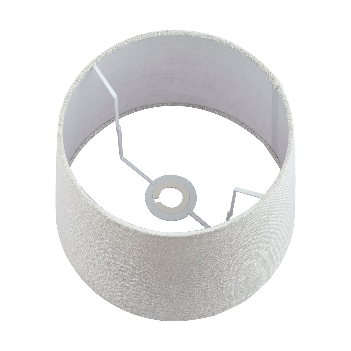 Laura Ashley Bacall Linen Empire Drum Shade Silver 40cm/16 inch