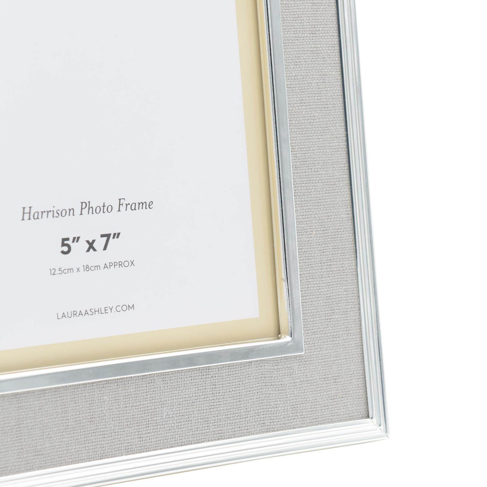 Laura Ashley Harrison Photo Frame Pale Charcoal Linen 5" x 7"
