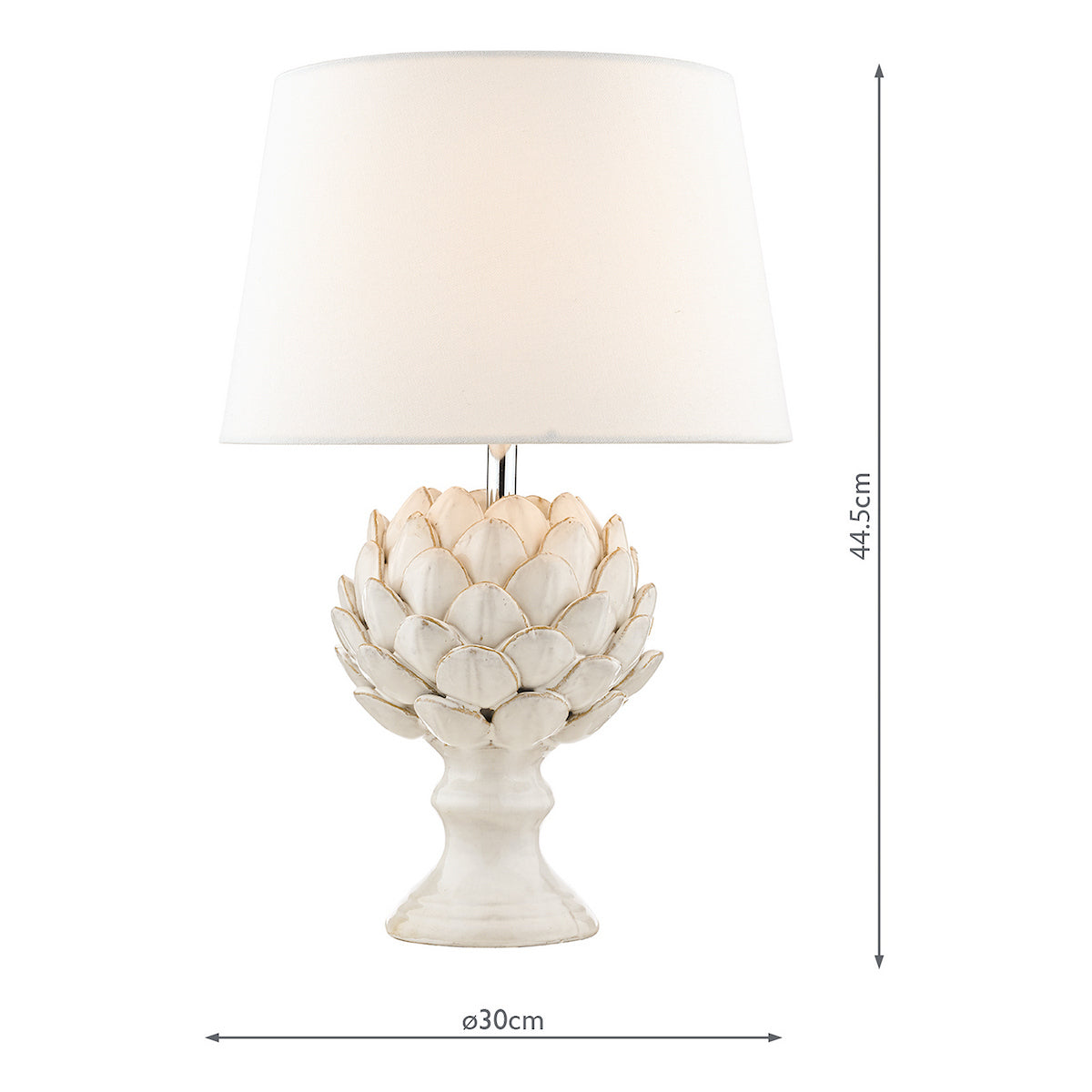 Laura Ashley Artichoke Ceramic Table Lamp With Shade