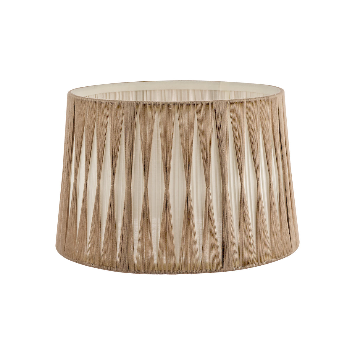 Laura Ashley Gathered Pleat Cotton Shade Natural 30cm/12 inch