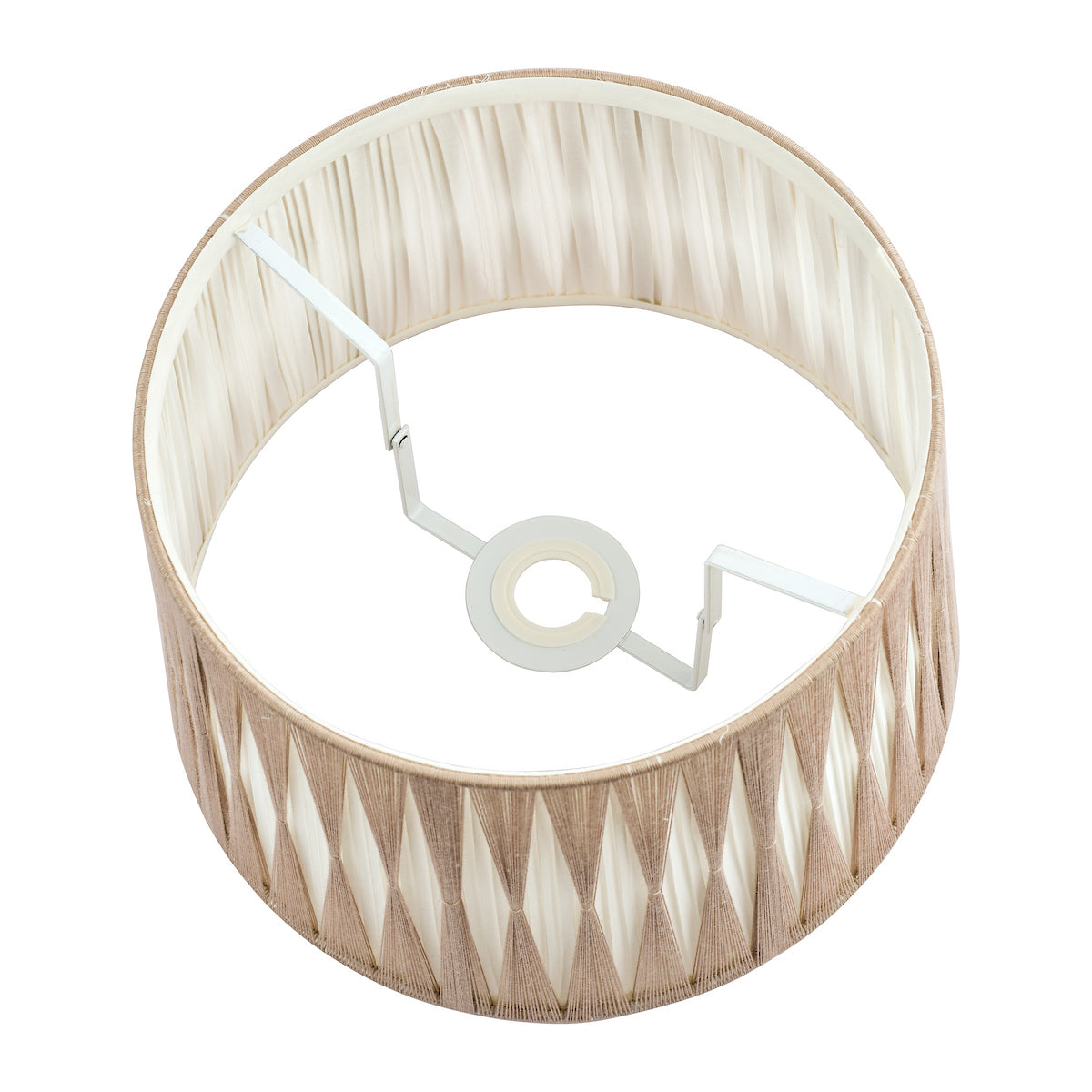 Laura Ashley Gathered Pleat Cotton Shade Natural 30cm/12 inch