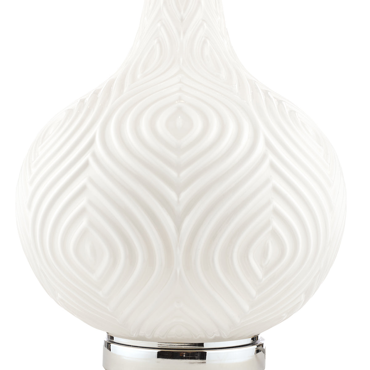 Laura Ashley Grace Table Lamp Patterned Glass with Shade