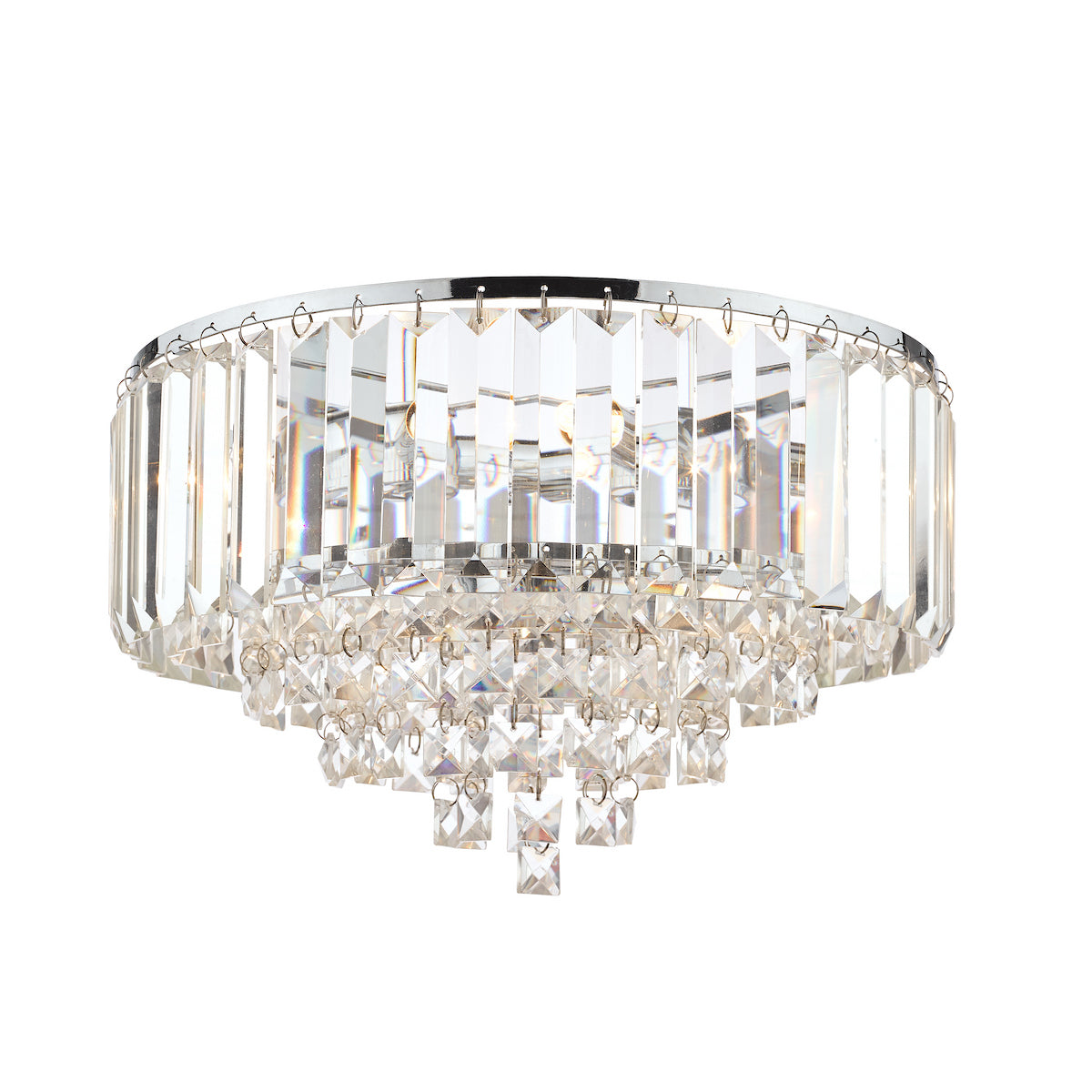 Laura Ashley Vienna 3lt Flush Crystal Polished Chrome