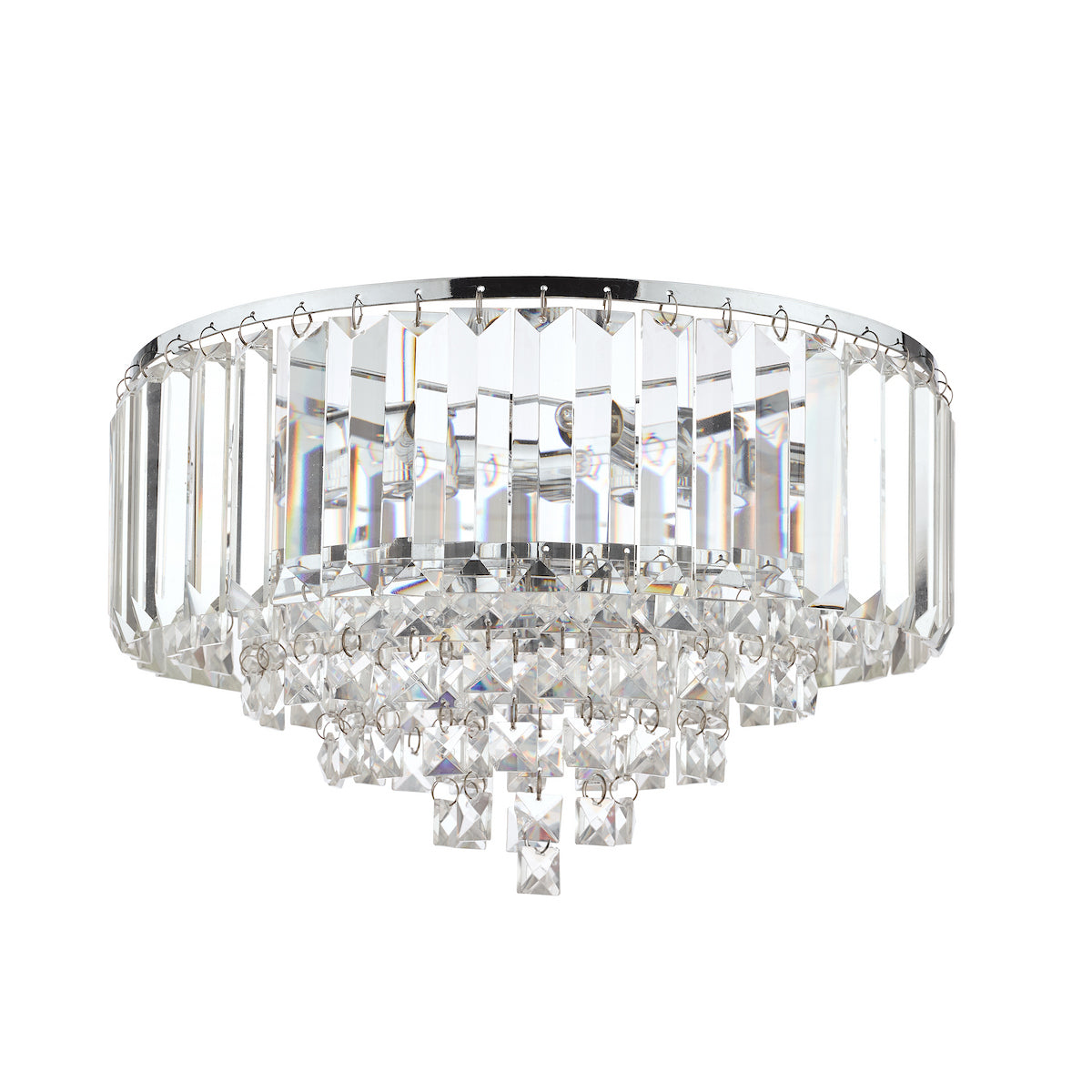 Laura Ashley Vienna 3lt Flush Crystal Polished Chrome