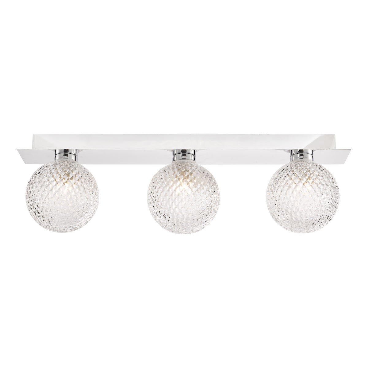 Bathroom 3 Light Wall Polished Chrome