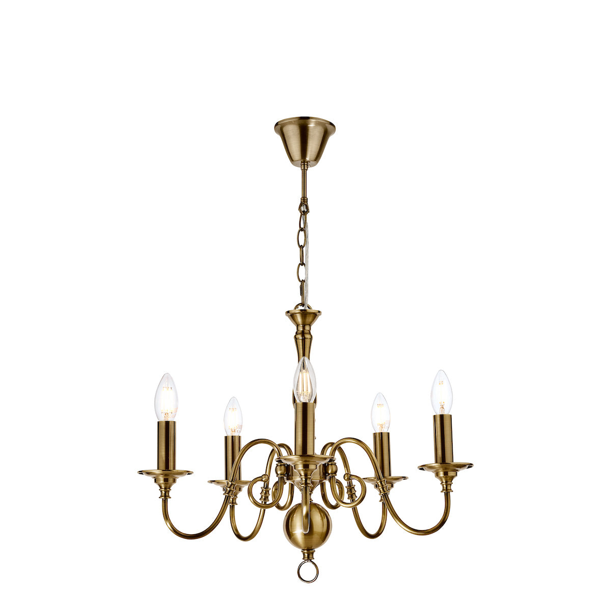 Laura Ashley Winchester 5lt Pendant Antique Brass Fitting Only