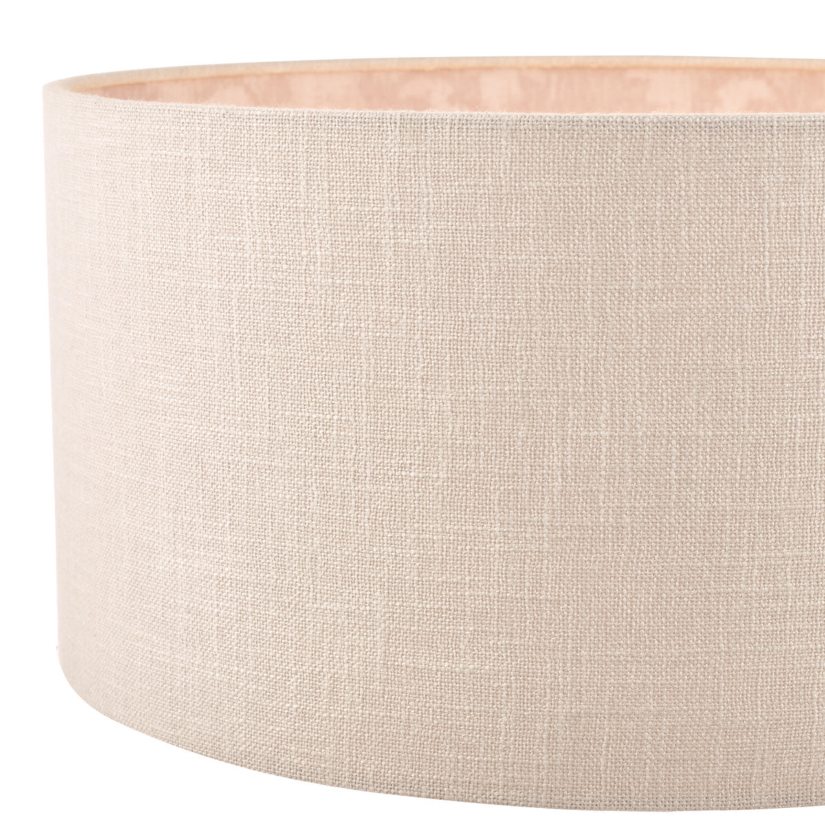 Laura Ashley Hazelton Drum Shade Silver/Pink 45cm/18 inch