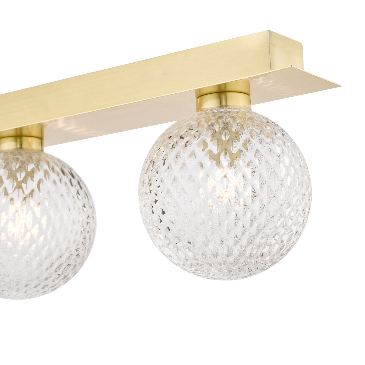 Bathroom 3 Light Wall Satin Brass