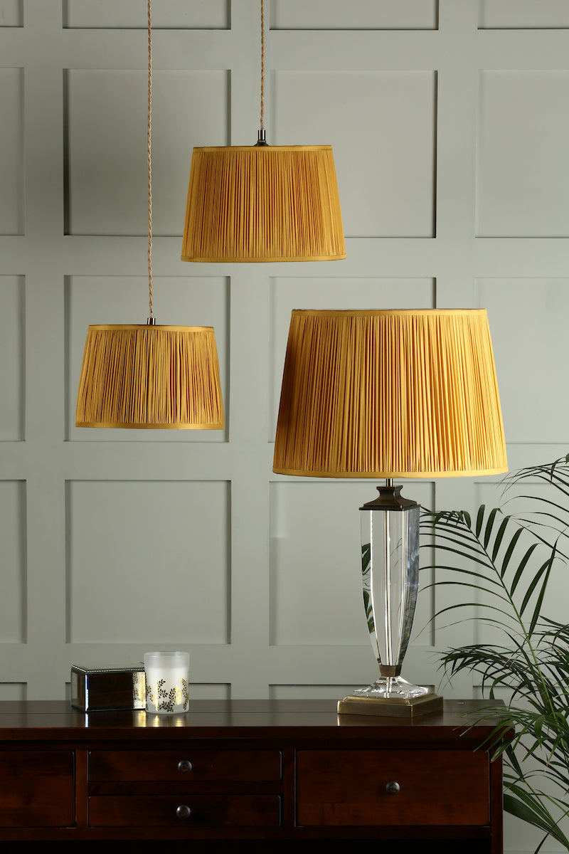 Laura Ashley Hemsley Silk Shade Yellow Ochre 25.5cm/10 inch