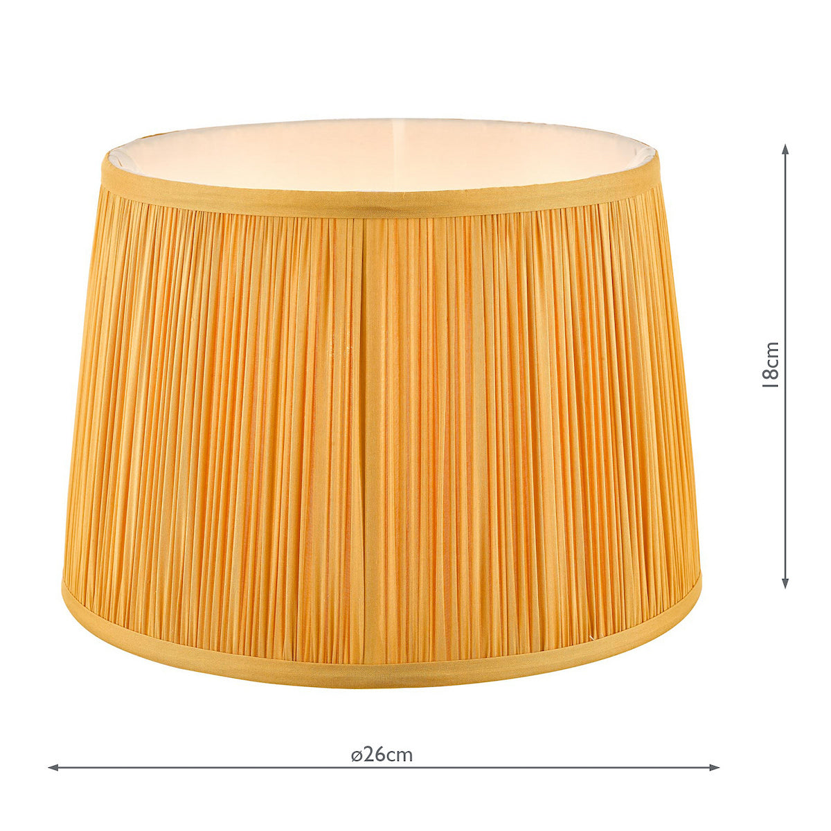 Laura Ashley Hemsley Silk Shade Yellow Ochre 25.5cm/10 inch