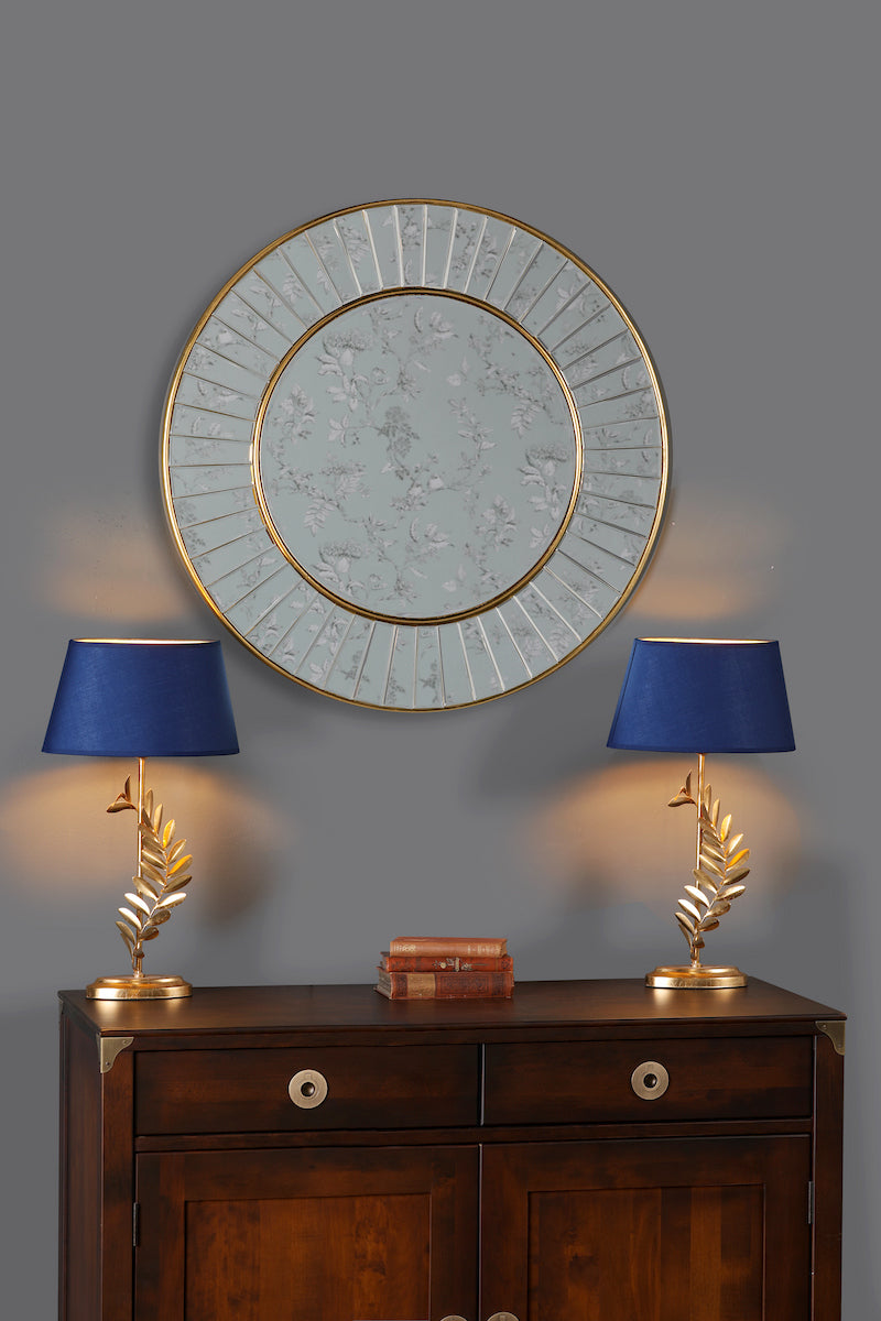Medium Round Mirror Gold