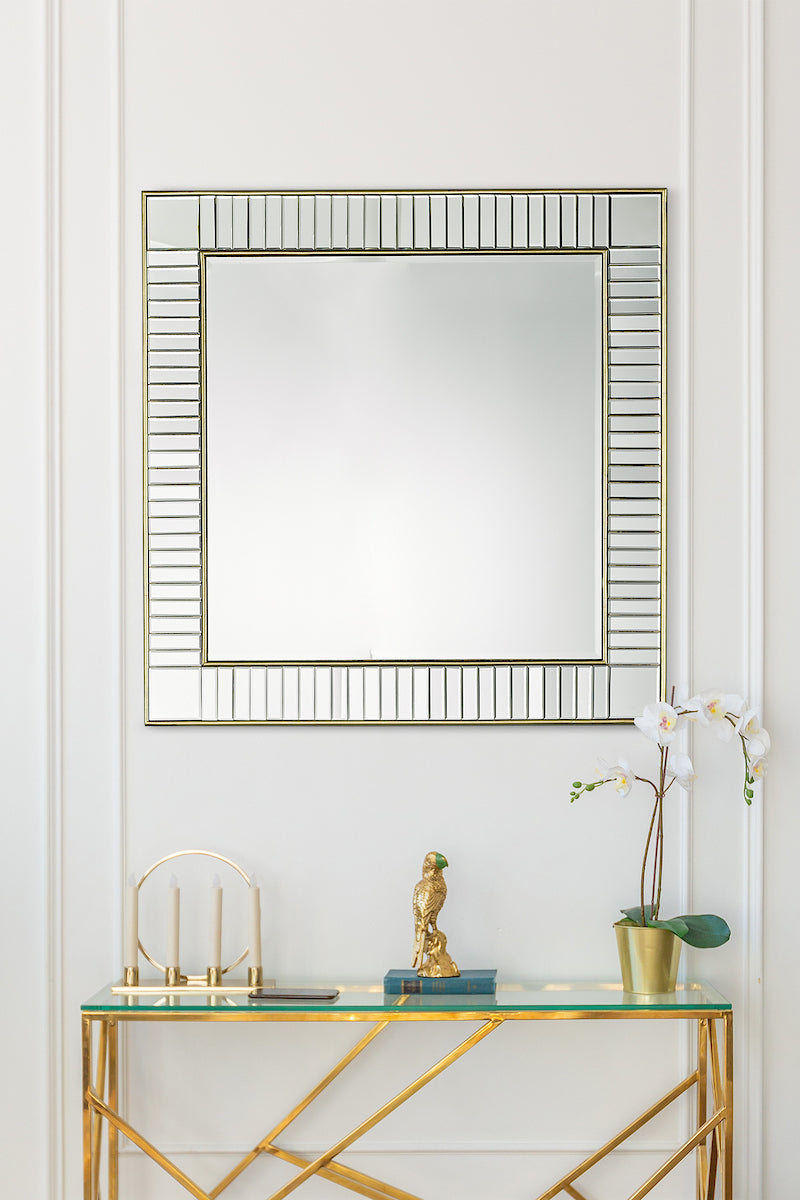 Square Mirror Gold