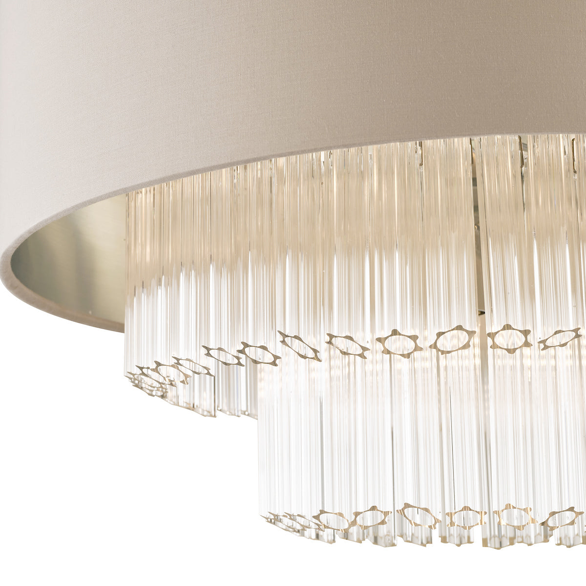 5 Light Pendant Moulded Clear