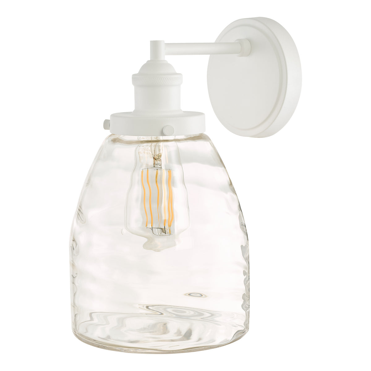 1 Light Outdoor Wall Light Matt White