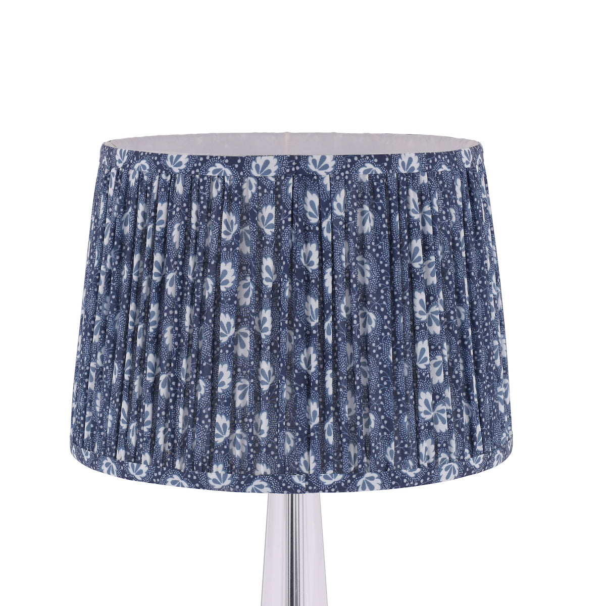 Laura Ashley Calcot Pleated Tapered Drum Shade Blue 30.5cm/12 Inch