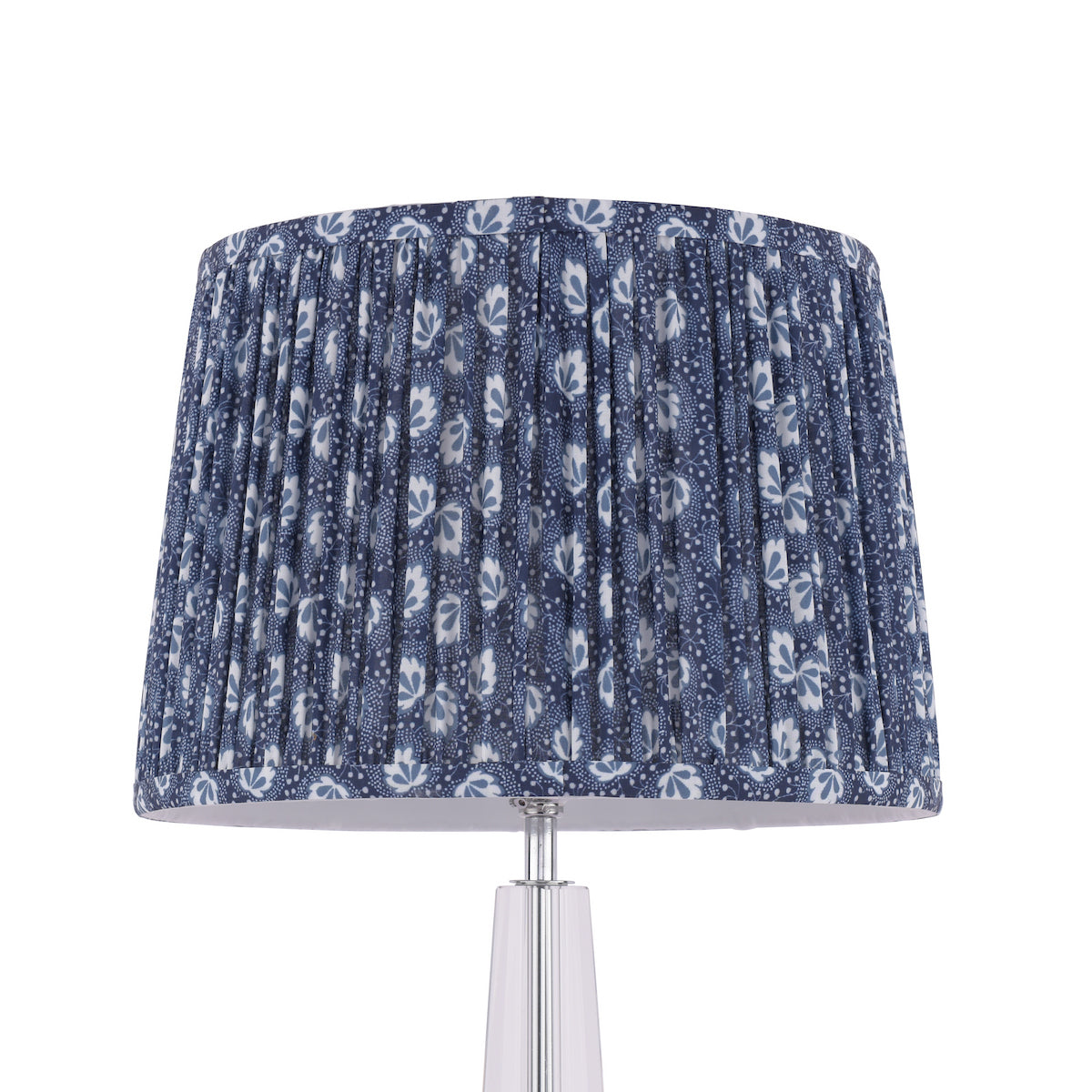 Laura Ashley Calcot Pleated Tapered Drum Shade Blue 30.5cm/12 Inch