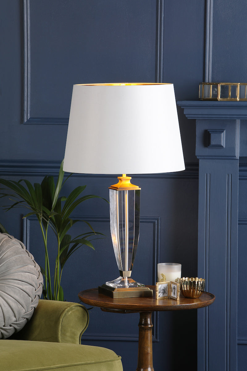 Laura Ashley Emyr Silk Tapered Drum Shade Cream 40.5cm/16 Inch