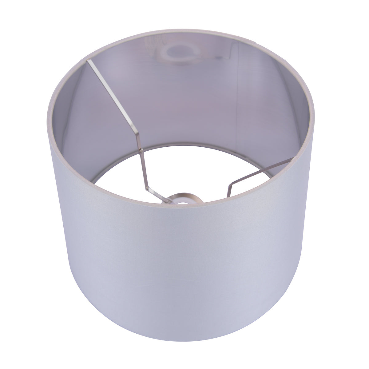 Laura Ashley Emyr Silk Tapered Drum Shade Silver 30.5cm/12 Inch