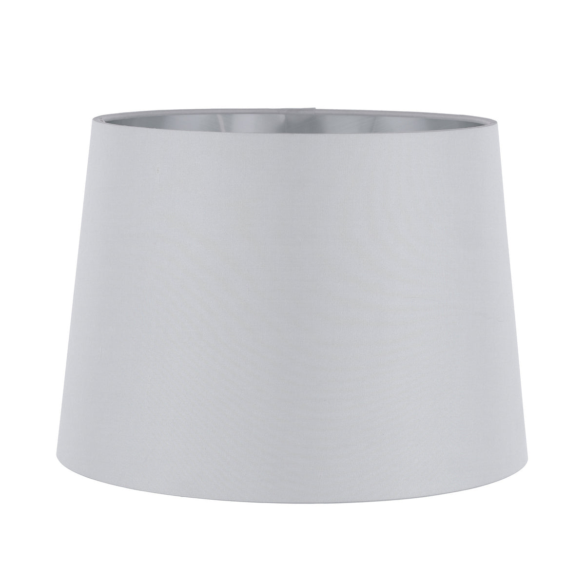 Laura Ashley Emyr Silk Tapered Drum Shade Silver 30.5cm/12 Inch