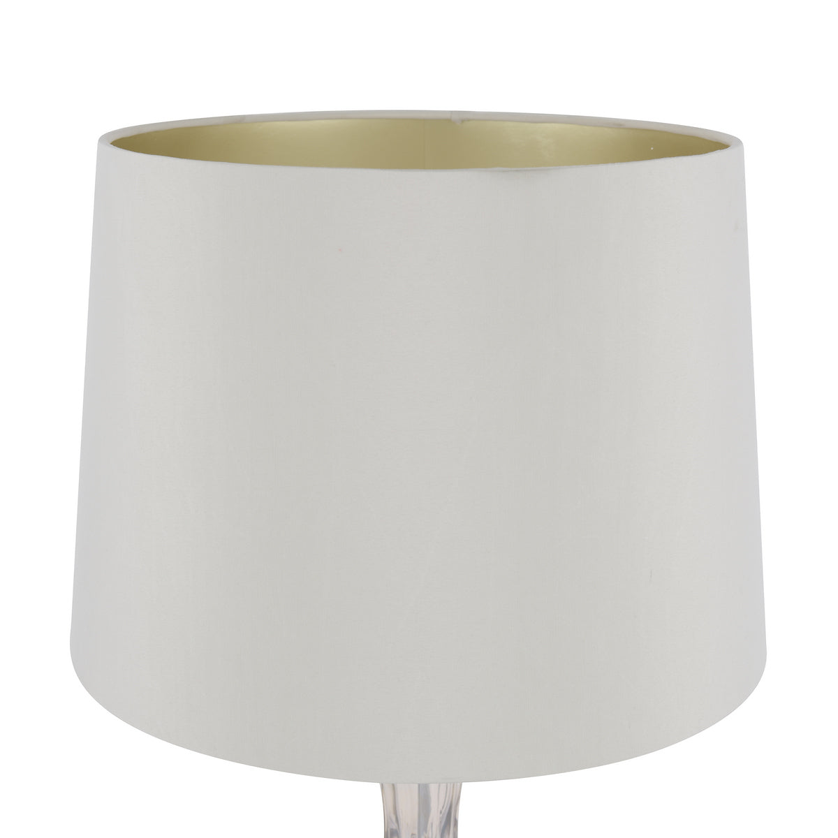 Laura Ashley Nevern Table Lamp Champagne Glass & Polished Chrome With Shade