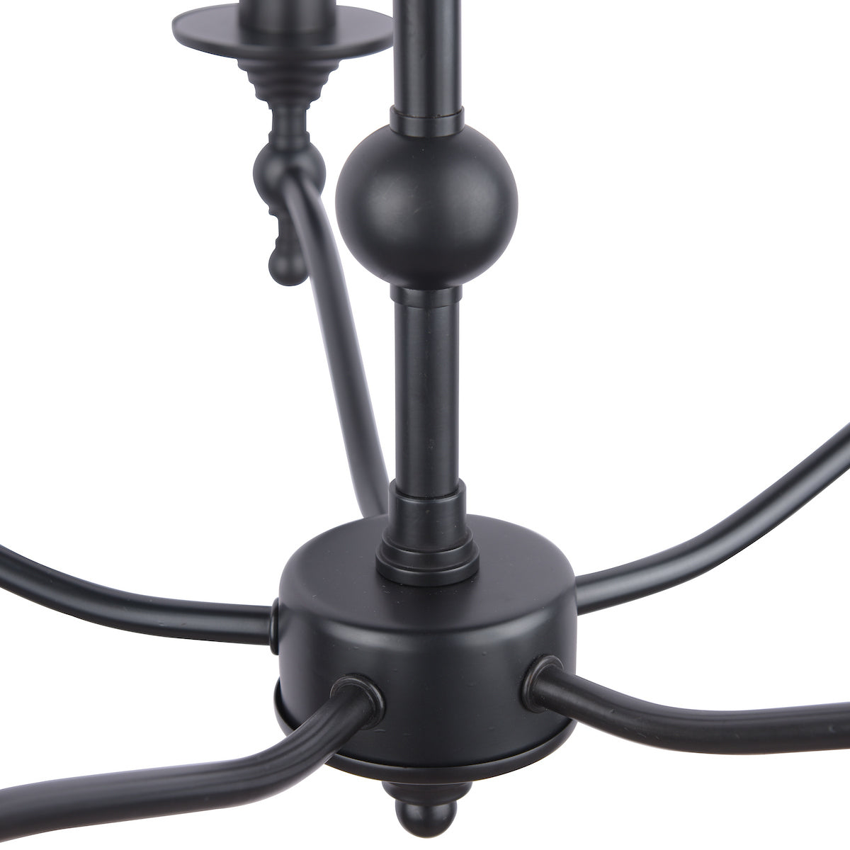 Laura Ashley Ludchurch 5 Light Chandelier Industrial Black Fitting Only