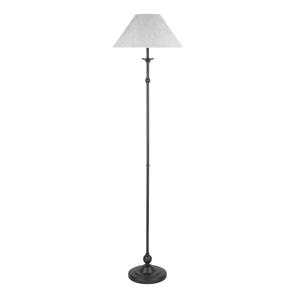 Laura Ashley Ludchurch Floor Lamp Industrial Black With Shade