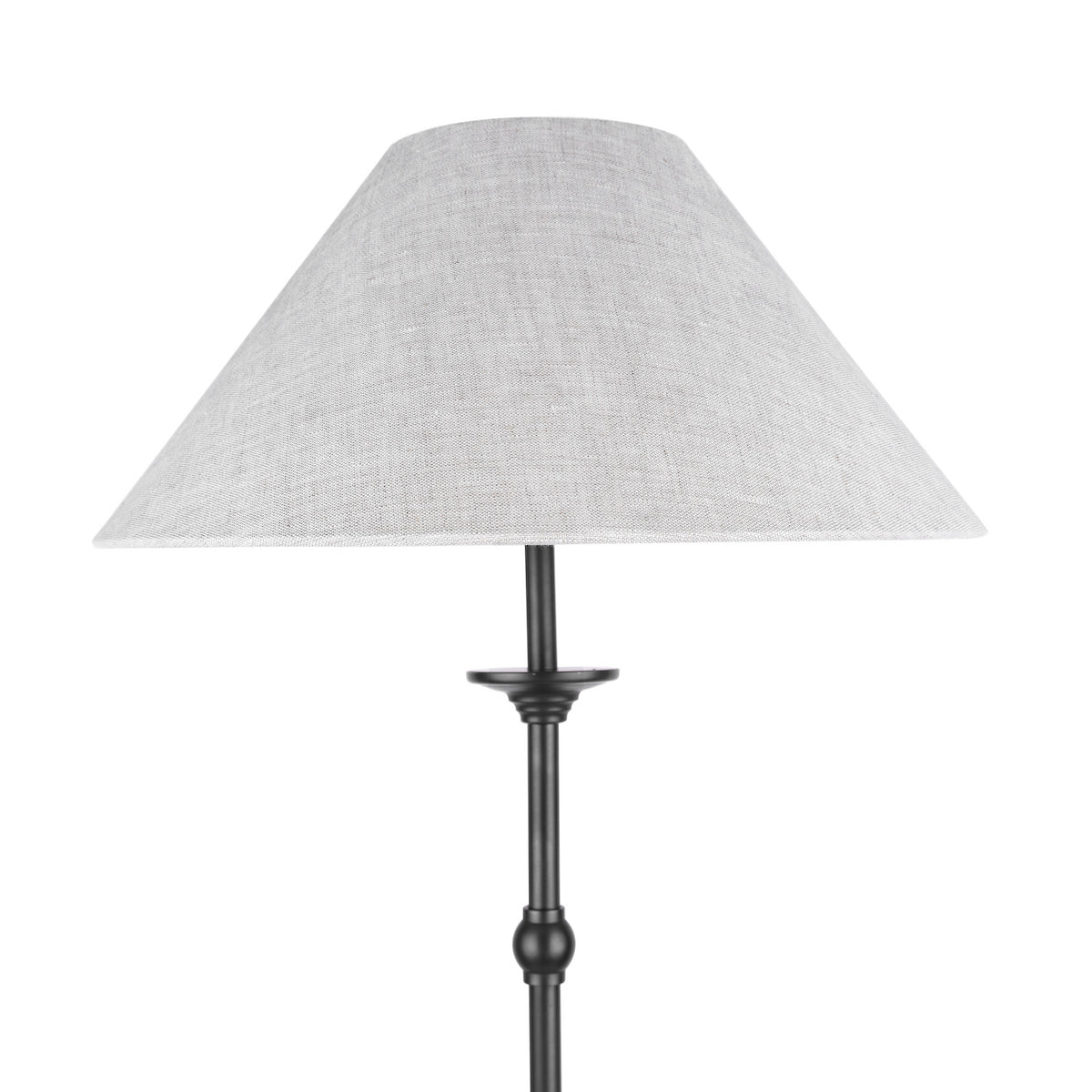Laura Ashley Ludchurch Floor Lamp Industrial Black With Shade