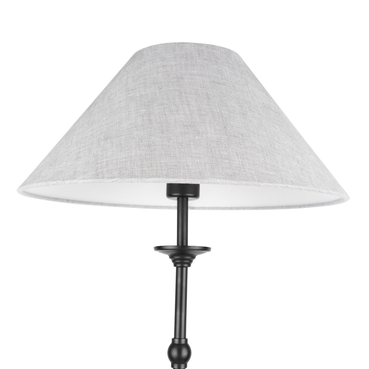 Laura Ashley Ludchurch Floor Lamp Industrial Black With Shade