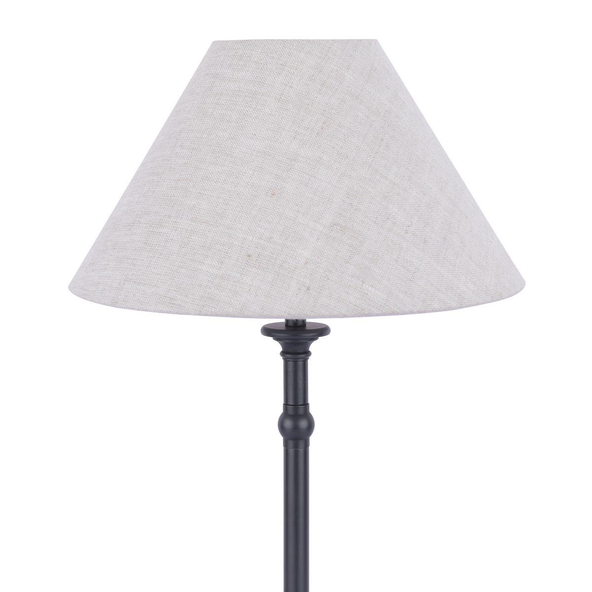 Laura Ashley Ludchurch Table Lamp Industrial Black With Shade